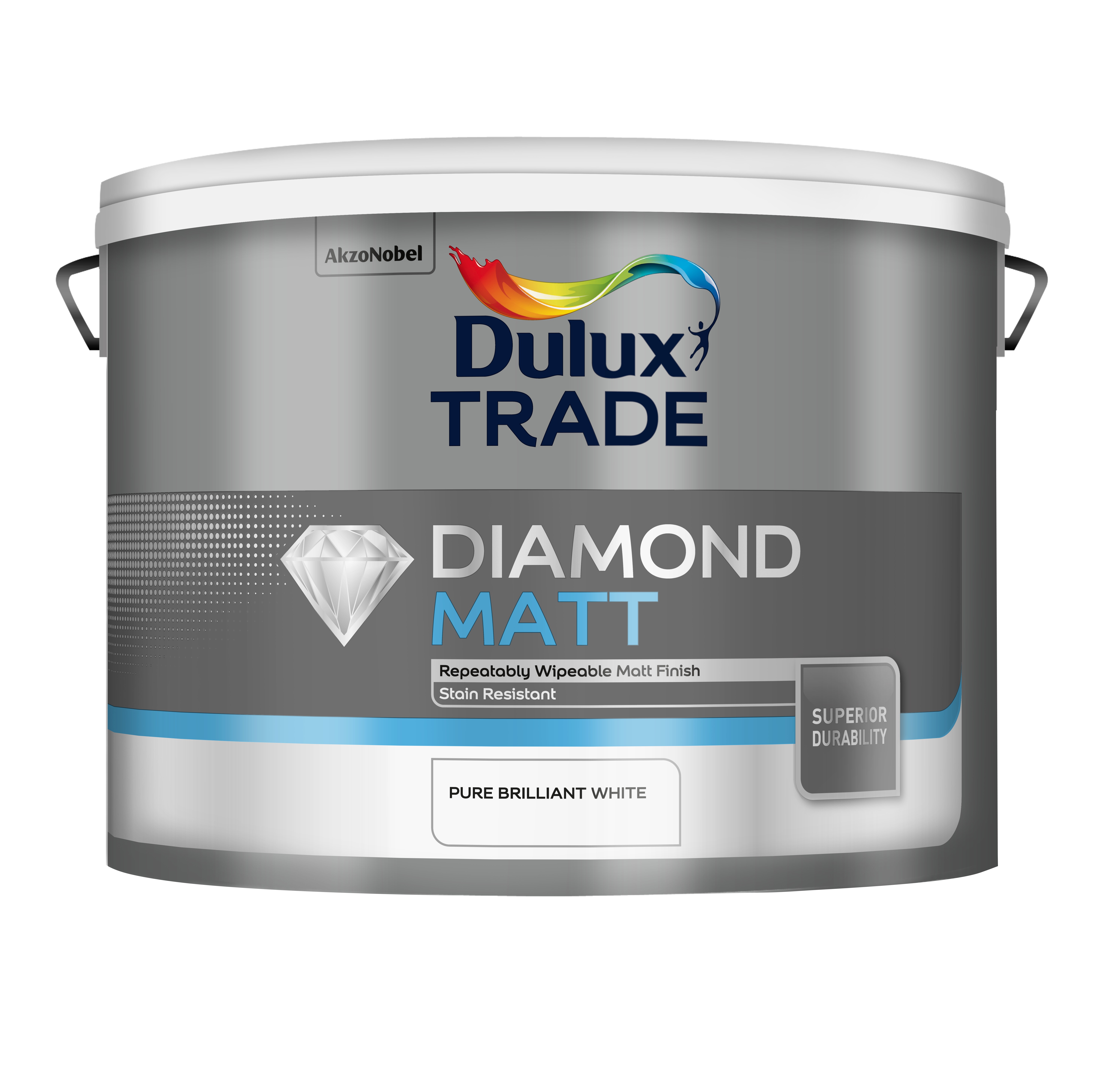 Dulux Trade Diamond Matt Brilliant White 10L