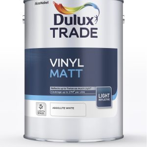 Dulux Trade Vinyl Matt Light & Space Absolute White 5L