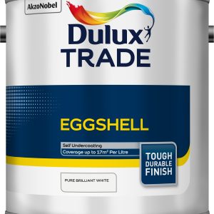 Dulux Trade Eggshell Brilliant White 2.5L