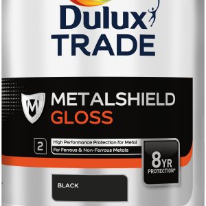 Dulux Trade Metalshield Gloss Black 1L
