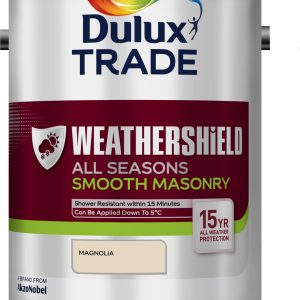 Dulux Trade Weathershield All Seasons Masonry Magnolia 5L