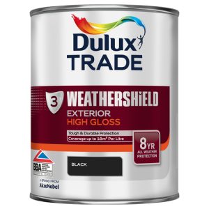 Dulux Trade Weathershield Gloss Black 1L