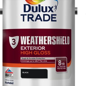 Dulux Trade Weathershield Gloss Black 5L