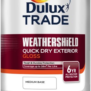Dulux Trade Weathershield Quick Dry Gloss Medium 1L