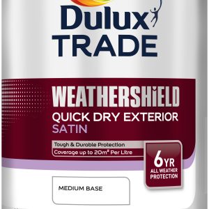 Dulux Trade Weathershield Quick Dry Satin Medium 1L