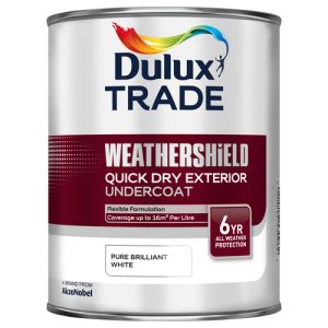 Dulux Trade Weathershield Quick Dry Undercoat White 1L