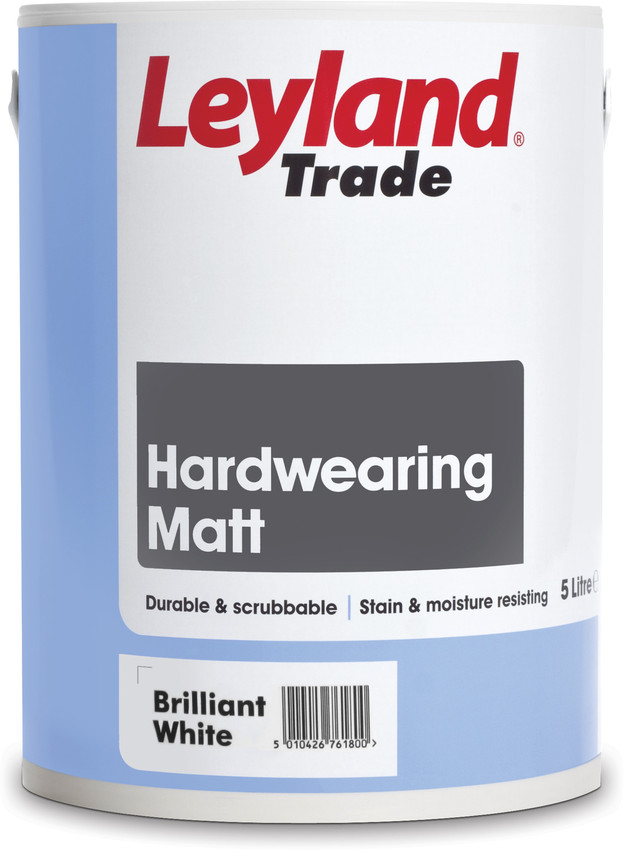 Leyland Trade Hardwearing Matt Brilliant White 10L | LDM Direct