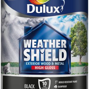 Dulux Retail WeatherShield Quick Dry Gloss Black 750ML