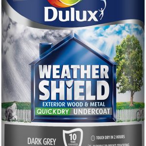 Dulux Retail WeatherShield Quick Dry Undercoat Dark Grey 750Ml