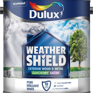 Dulux Retail WeatherShield Quick Dry Satin BW 2.5L
