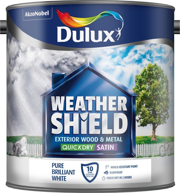 Dulux Retail WeatherShield Quick Dry Satin BW 2.5L – QDS Direct