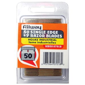 Allway Single Edge Razor Blades, Clam Shell, 50/pack (SEB50)
