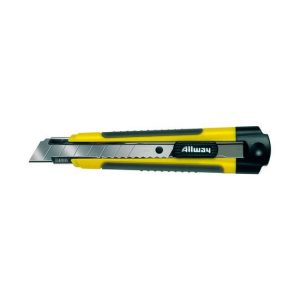 Allway Auto-load, Soft Grip 18mm Snap Off Knife w/3 blades, carded (RK7A)