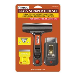 Allway Glass Scraper Tool Set, carded (GSK3)