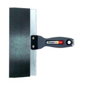 Allway 8" Soft Grip Blue Spring Steel Tape Knife, Hammer End, labelled (BTK8)