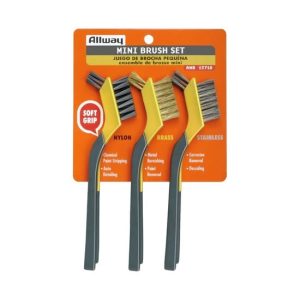 Allway Soft Grip Mini Brush Set, Clip-Strip, 1 set/labelled (AMB)