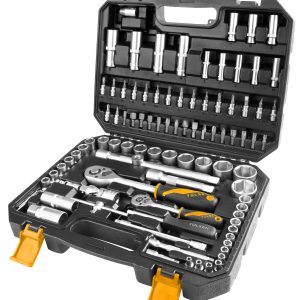 Tolsen 94Pcs 1/4"&1/2" Socket Sets (Industrial)