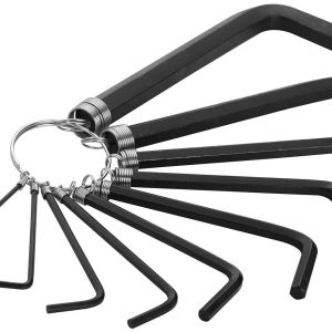 Tolsen 10Pcs Hex Key Set On Ring