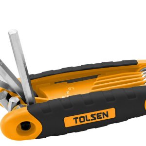 Tolsen 9Pcs Folding Hex Key Set (Inch)