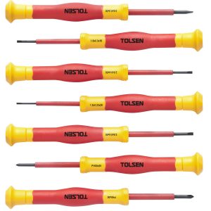Tolsen 7Pcs Insulated Precision Screwdriver Set (Premium Line)