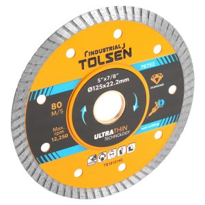Tolsen Ultrathin Diamond Disc (Industrial) 115X22.2X1.2Mm