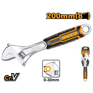 Ingco Industrial 200mm Adjustable wrench