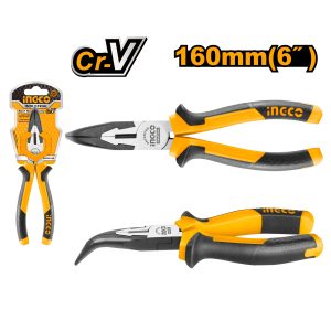 Ingco Industrial 6" Bent nose pliers