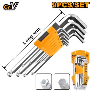 Ingco Industrial 9pcs Ball point hex key