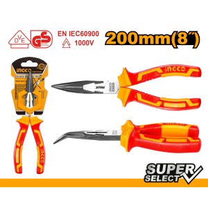 Ingco Industrial 8" Insulated bent nose pliers