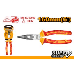 Ingco Industrial 6" Insulated long nose pliers
