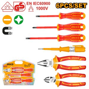 Ingco Industrial 6 Pcs insulated hand tools set