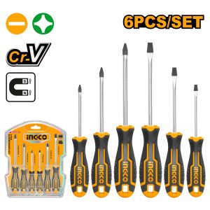 Ingco 6 Pcs screwdriver set