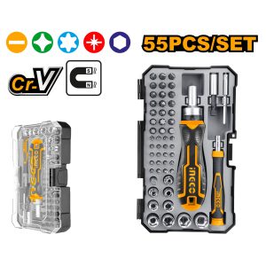 Ingco 55 Pcs screwdriver bits set