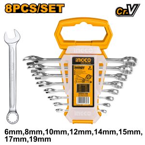 Ingco Industrial Combination spanner set 6-19mm