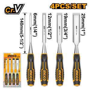 Ingco Industrial 4 Pcs wood chisel set
