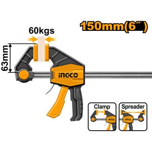 Ingco Industrial 6" Quick bar clamp