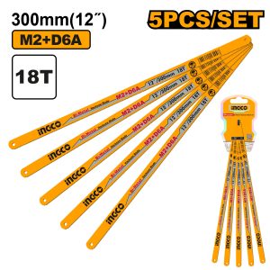 Ingco Industrial 300mm Bi-Metal hacksaw blade set