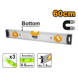 Ingco Industrial 60cm Spirit level With powerful magnets