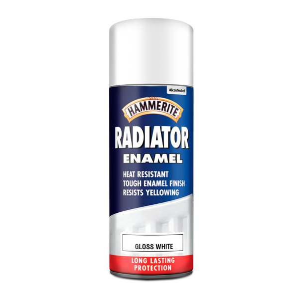Hammerite Radiator Spray Gloss White 400Ml - Image 2