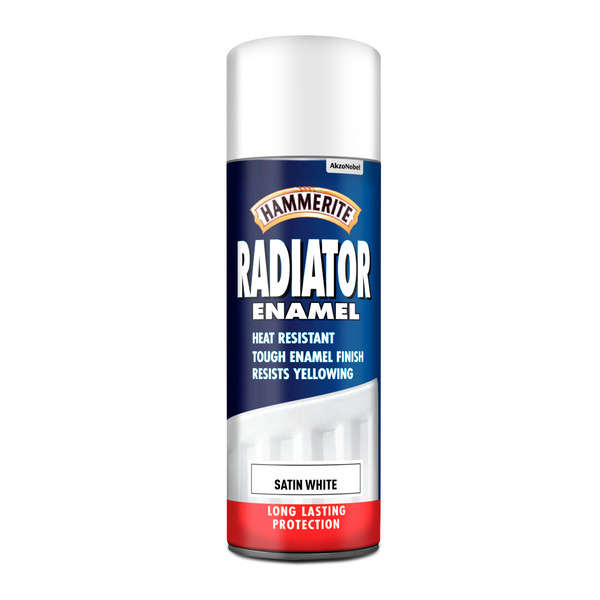 Hammerite Radiator Spray Satin White 400Ml - Image 2
