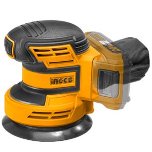 Ingco 20V Lithium-ion random orbit sander w/ 5pcs Sand Paper Body Only
