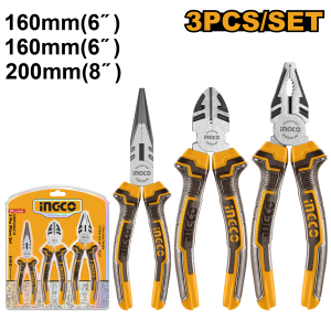 Ingco 3 Pcs pliers set